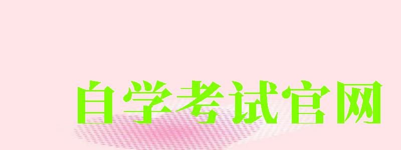 自學(xué)考試官網(wǎng) 自學(xué)考試官網(wǎng)