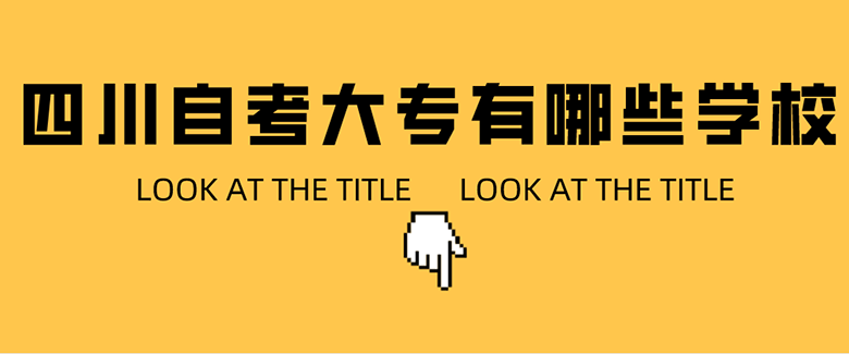 四川自考大專有哪些學校？